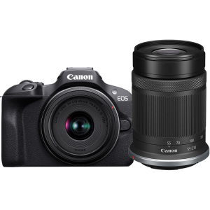 Canon EOS R100 Mirrorless Camera with RF-S18-45mm F4.5-6.3 IS STM Lens Kit and 55-210mm 