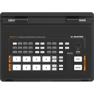 AVMATRIX Shark H4 PLUS 4-Channel HDMI Video Switcher with 10.1″ IPS Display