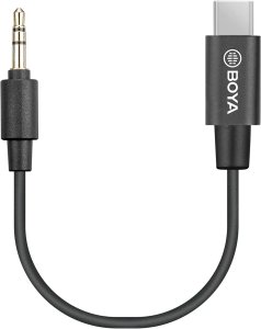 BOYA 3.5mm TRS Female to Type-C Male Audio Adapter