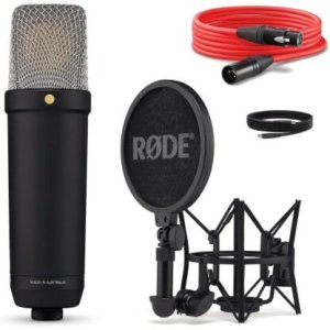 RODE NT1 5th Generation Large-Diaphragm Cardioid Condenser XLR/USB Microphone (Black)
