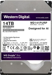 WD Purple Surveillance Hard Drive 14TB, 512MB - WD140PURZ