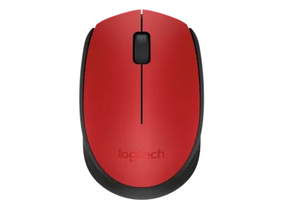 Logitech M171 Wireless Mouse - Red - 910-004641