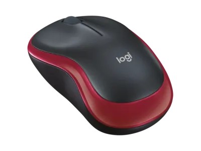Logitech M185 Wireless Mouse - Red - 910-002237