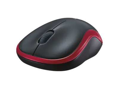 Logitech M185 Wireless Mouse - Red - 910-002237