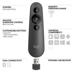 Logitech R500s Laser Presentation Remote - 910-005843