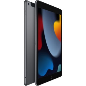Apple Ipad 9th Gen, A13 Bionic Chip, 3GB RAM, 64GB, 10.2", Wifi + Cellular, Space grey, Touch ID, 1 year warranty, Early 2021  - MK663LL/A
