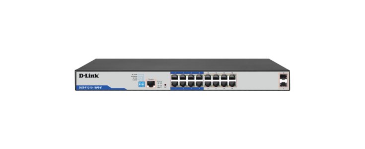 D-Link 16-Port Gigabit PoE+ Smart Switch DGS-F1210-18PS