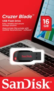 Sandisk 16GB Cruzer blade usb flash drive -SDCZ50-016G-B35