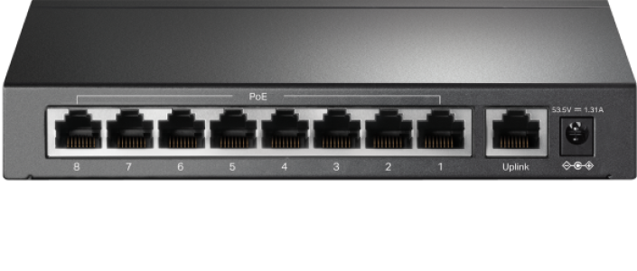 9-Port 10/100Mbps Desktop Switch with 8-Port PoE+