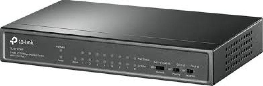 TP-Link 9-Port 10/100Mbps Switch with 8-Port PoE+ -TL-SF1009P