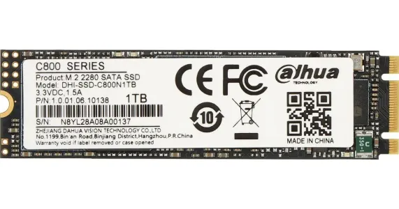 Dahua 1TB M.2 2280 SATA III SSD - DHI-SSD-C800N1TB