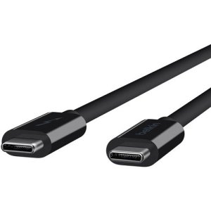 Belkin Thunderbolt 3 USB Type-C Male Cable (3', Black) - A2795