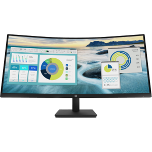 HP P34hc G4 WQHD Curved Monitor USB-C HDMI DisplayPort 21Y56AS