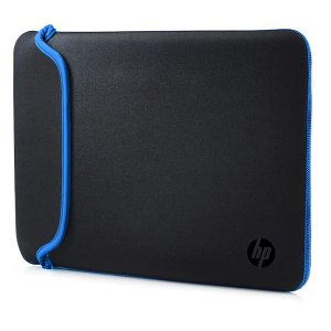 HP 15.6" Black/Blue Neoprene Laptop Sleeve | Durable Protection