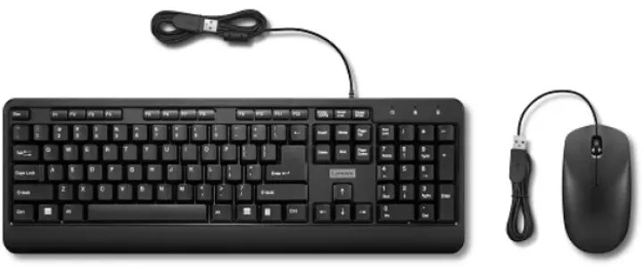 Lenovo 160 Wired Keyboard & Mouse Combo- GX31L52655