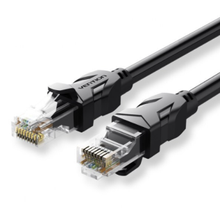 VENTION CAT6 UTP PATCH CORD CABLE 25M BLACK - VEN-IBEBS