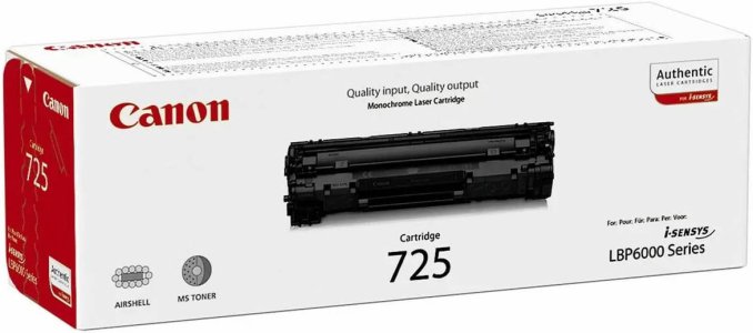 Canon 725 Black Toner Cartridge- 3484B002AA