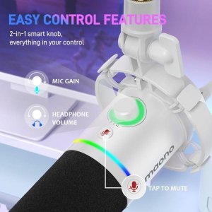 MAONO PD200X USB/XLR Dynamic Microphone(White)