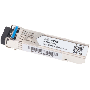 MikroTik S-31DLC20D 1.25G SFP Module 20KM Single Mode LC