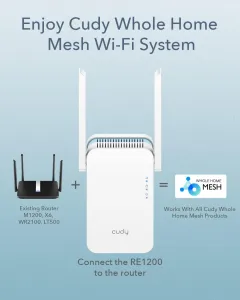 CUDY RE1200 AC1200 WI-FI mesh repeater