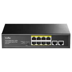 CUDY 8-PORT GIGABIT PoE(120watts) + Switch CUDY GS1008PS2