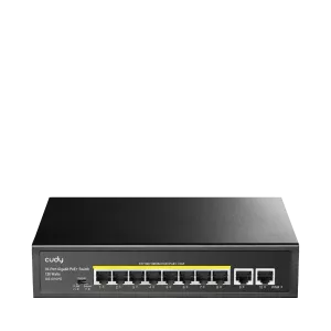 CUDY 10-PORT GIGABIT PoE(120watts) + Switch with 2 Uplink Ports CUDY GS1010PE