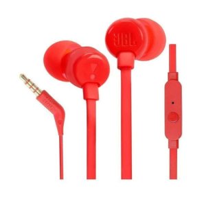 JBL Tune 110 Earphones Red- JBLT110RED