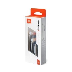 JBL Tune 110 Earphones White- JBLT110WHT