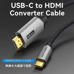 Vention Cotton Braided Type‑C to HDMI