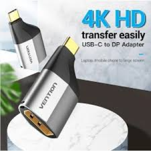 Vention Type-C to DP Adapter Gray Metal Type