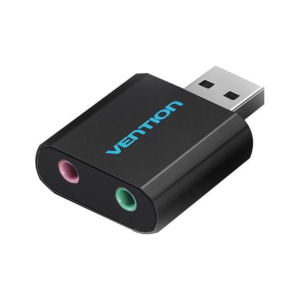 Vention USB External Sound Card Black Metal Type