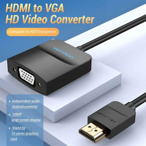 Vention HDMI to VGA Converter 0.15M Black