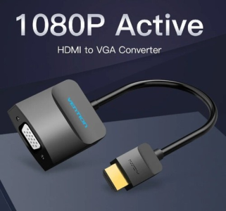 Vention Flat HDMI to VGA Converter 0.15M Black