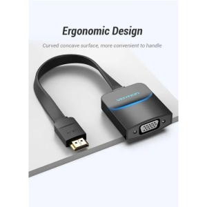 Vention Flat HDMI to VGA Converter 0.15M Black