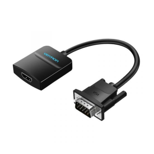 Vention VGA to HDMI Converter with Female Micro USB and Audio Port 0.15M Black