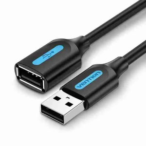 Vention USB 2.0 A Male to A Female Extension Cable 3M Black PVC Type