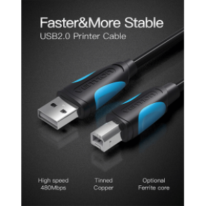 Vention USB2.0 Printer Cable 3M Black
