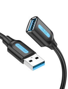 Vention USB 3.0 A Male to A Female Extension Cable 3M Black PVC Type