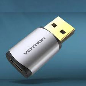 Vention USB to Type-C Sound Card Gray Metal Type