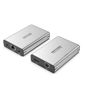 Vention HDMI Network Cable Extender 50M Gray Aluminum Alloy Type