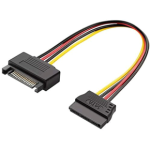 Vention SATA 15P Power Extension Cable 0.3M Black