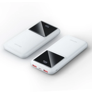 Vention 10,000mAh Power Bank-WHITE