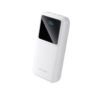 Vention 10,000mAh Power Bank-WHITE