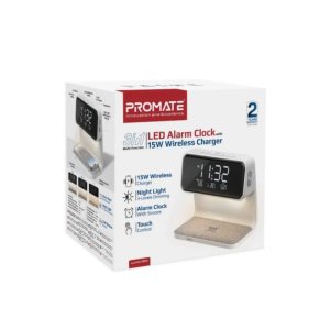 Promate Lumix-15W Multi-Function LED Alarm Clock