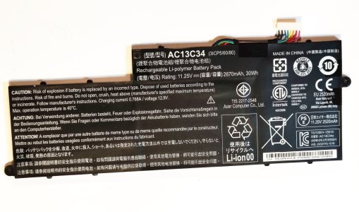 Acer Aspire V5-122P-61454G50nbb Original 30Wh 11.4 V 2640 mAh  Battery