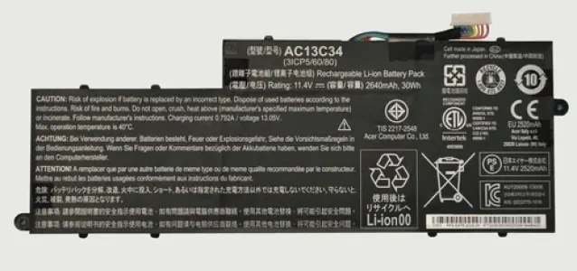 Acer Aspire ES1-111-C3R9 11.4V 2640mAh 30Wh Original Battery
