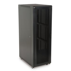 Generic 22U Networking Cabinet With Glass 600 x 600 data cabinet