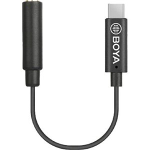 BOYA BY-K4 3.5mm TRS Female to Type-C Male Audio Adapte