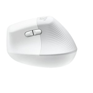 Logitech Lift Vertical Ergonomic Wireless and Bluetooth Mouse - Off White - 910-006475
