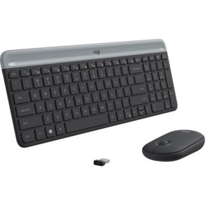 Logitech MK470 Slim Wireless Keyboard and Mouse Combo - Graphite - 920-009204